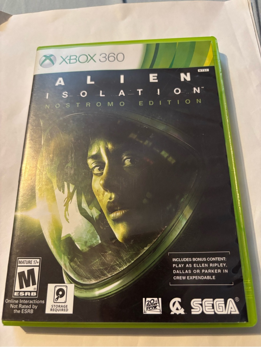 Xbox 360 Alien: Isolation - Nostromo Edition CIB